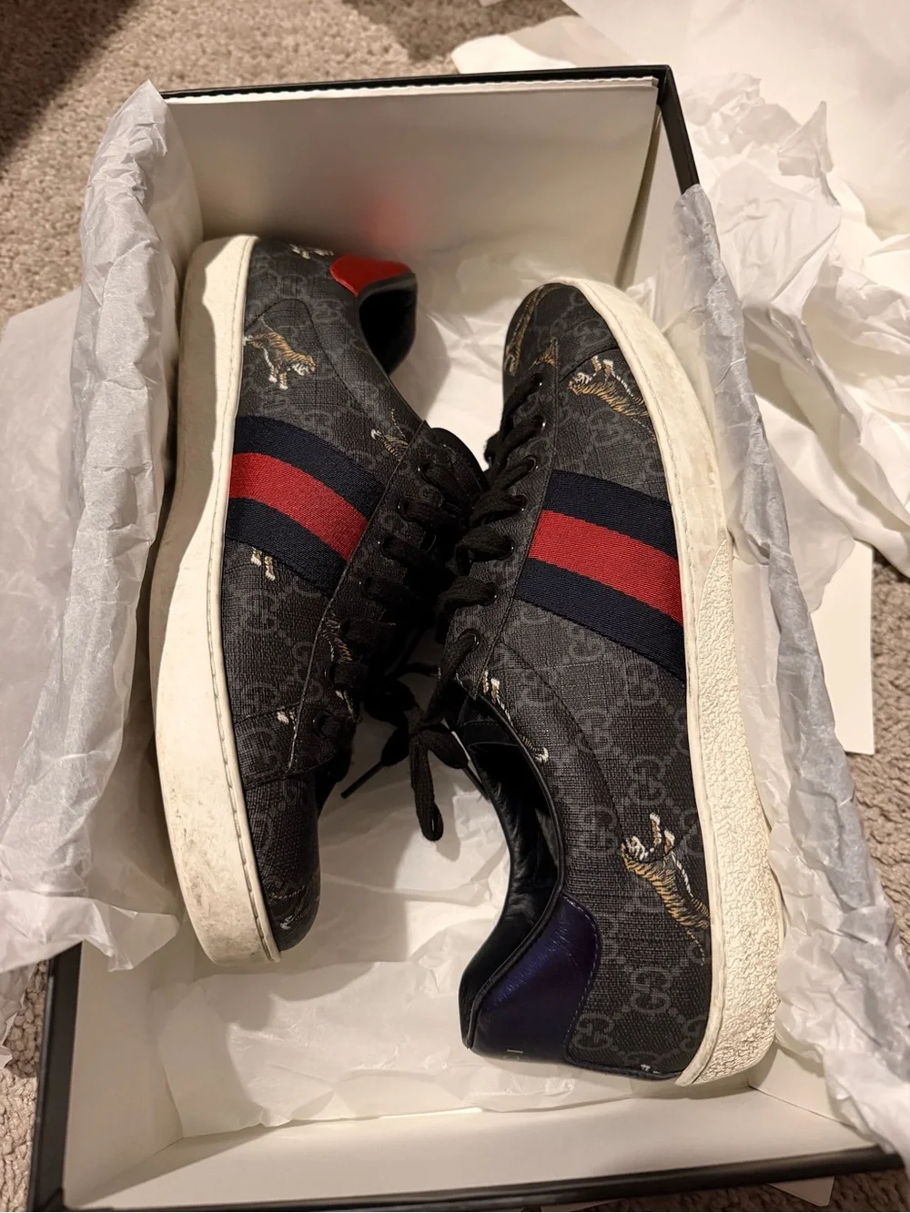 Gucci Ace GG Supreme 'Tigers'